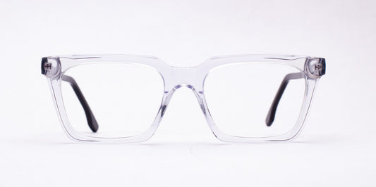 Scott 7034 Transparent / Black Square Full-Rim Acetate Unisex Frame (54-20-145)