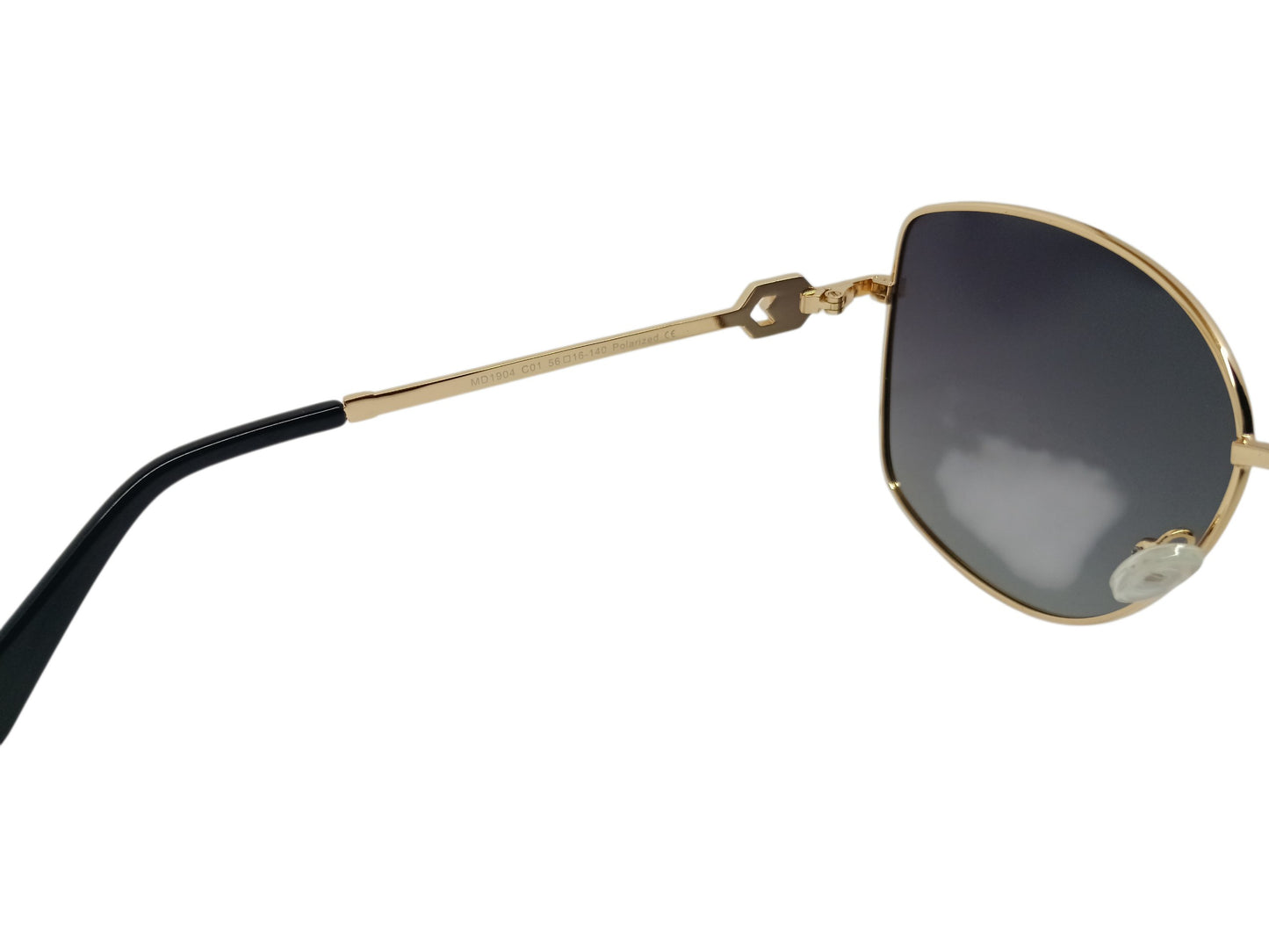 Arcadio MD1904 Cat Eye Womens Gold Sunglasses