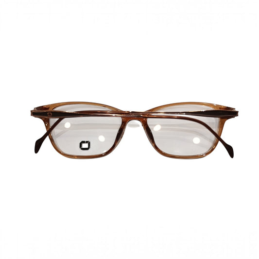T20 Opticals David Jones MOD.08003 brown cat-eye eyeglasses with TR90 frame and stainless steel temples