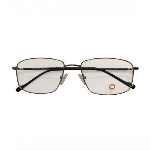 T20 Opticals David Jones MOD.08022 rectangle full-frame eyeglasses with a sleek metallic finish for men.
