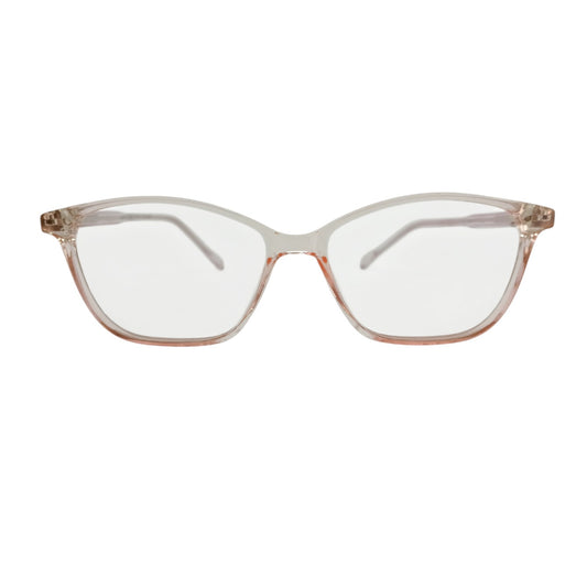 T20 Opticals Growth 5001 cat eye eyeglasses featuring a translucent plastic frame for a modern and elegant look.