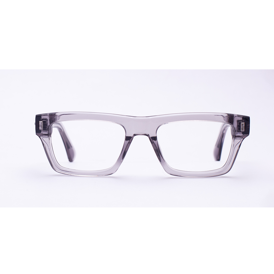 Scott MYSTIQUE Transparent Grey Square Full-Rim Acetate Unisex Frame (54-21-145)