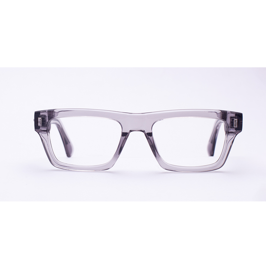 Scott MYSTIQUE Transparent Grey Square Full-Rim Acetate Unisex Frame (54-21-145)