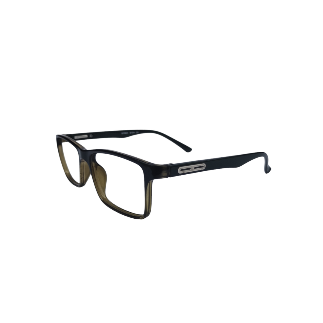EYRUS 3324 Matte Dark Green Rectangular Metal-Detail Acetate Frame