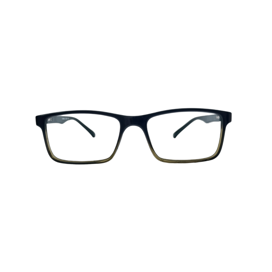 EYRUS 3324 Matte Dark Green Rectangular Metal-Detail Acetate Frame