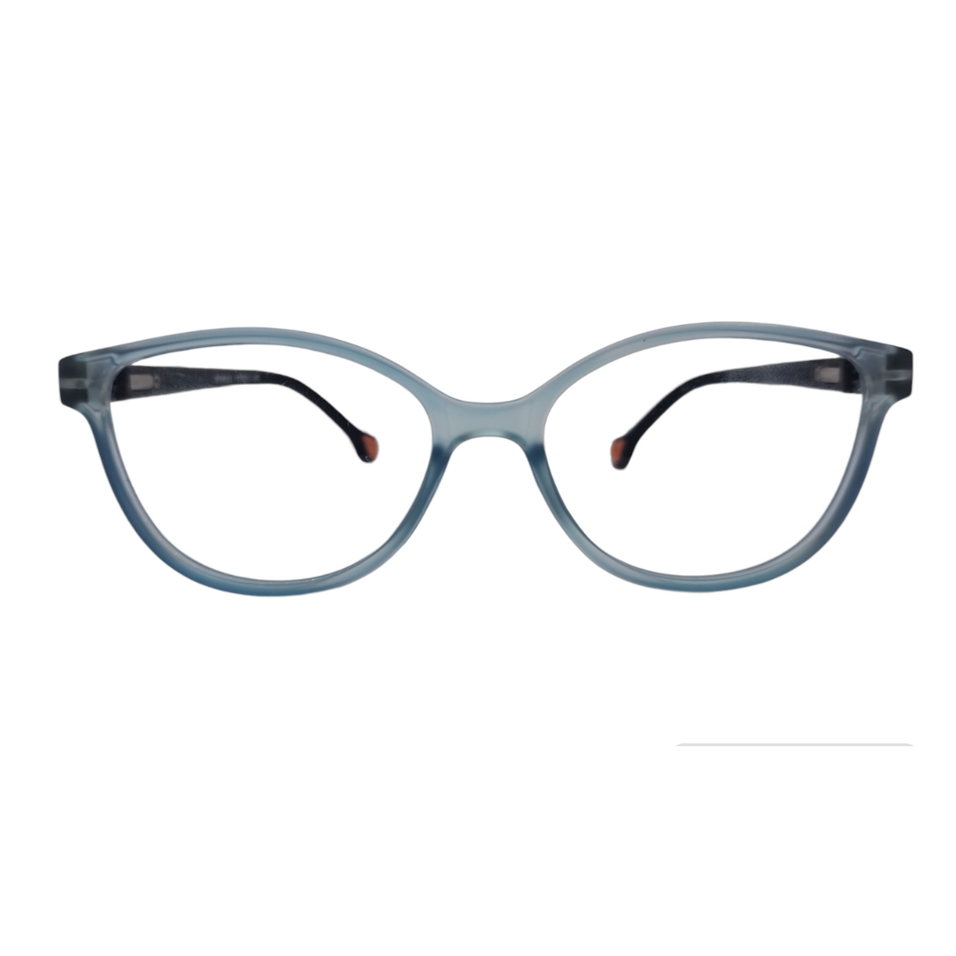 EYRUS KIDS 17003 Matte Brown Cat-Eye Petite Plastic Frame (46-18-130, w-122, h-39)