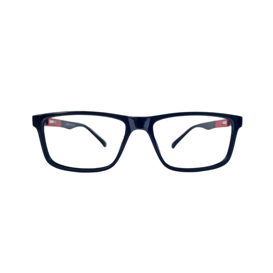 EYRUS 3325 Black & Red Rectangular Two-Tone Plastic Frame (3325 50-18-140 w-135)