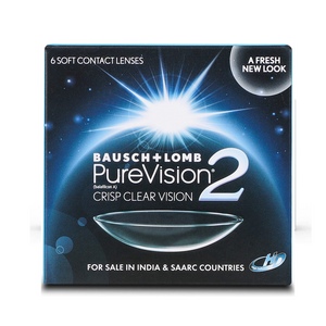 BAUSCH + LOMB PureVision2 Spherical Contact Lenses (6 Pack)