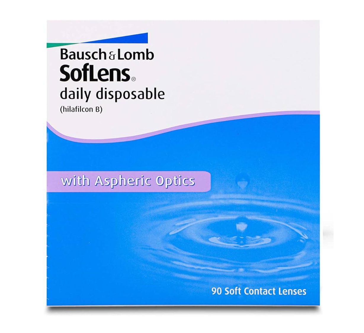 BAUSCH + LOMB Softlens Daily Disposable Spherical Contact Lenses (30 or 90 Pack)