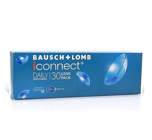 Bausch & Lomb i connect daily disposable Spherical Contact Lenses (30 lens pack)