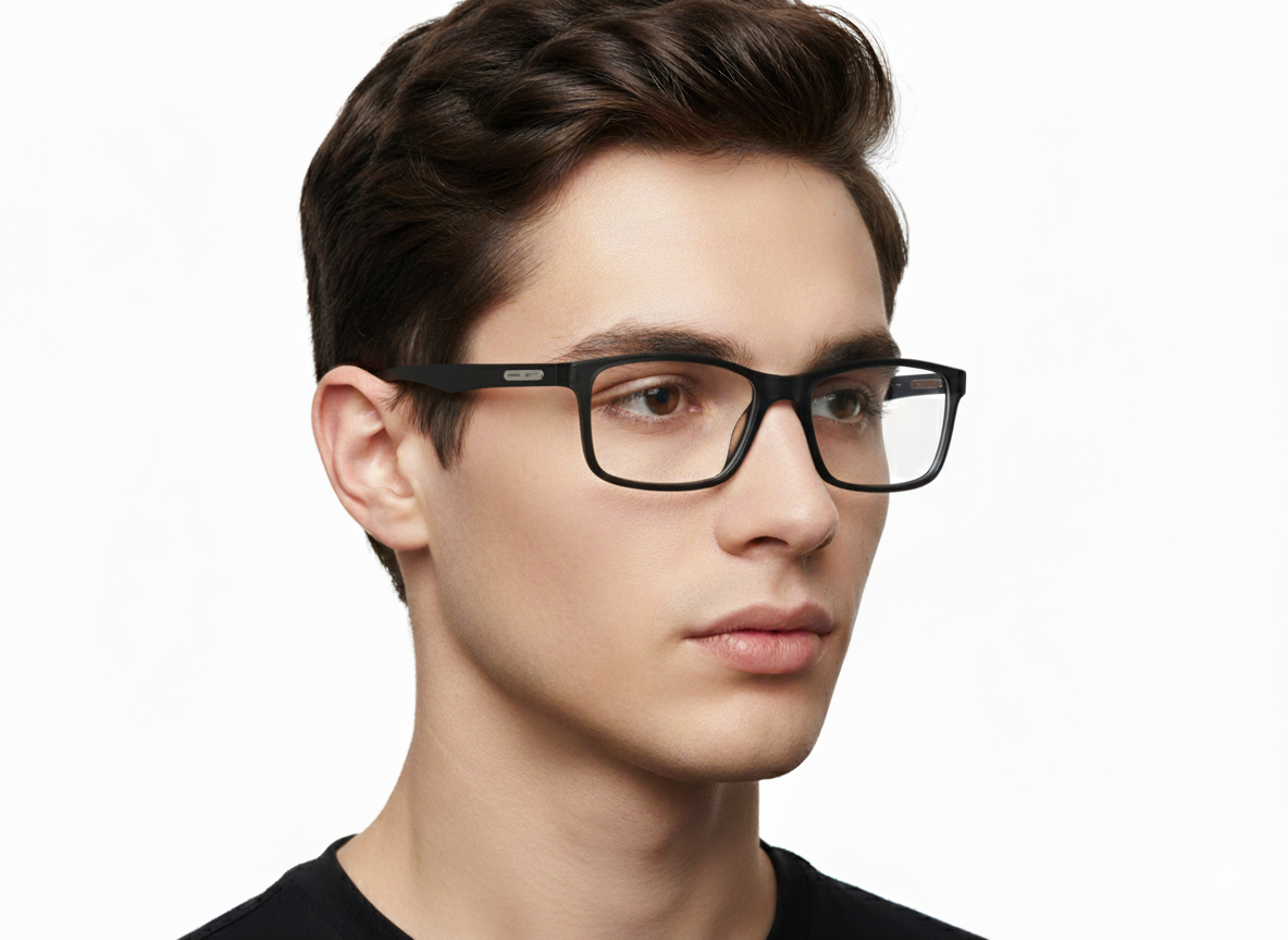 EYRUS 17007 Men's Two-Tone Rectangle Plastic Frame (50-18-140)