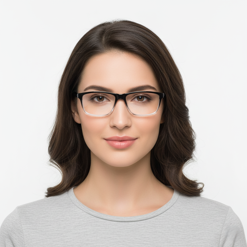 EYRUS 3325 Black & Red Rectangular Two-Tone Plastic Frame (3325 50-18-140 w-135)
