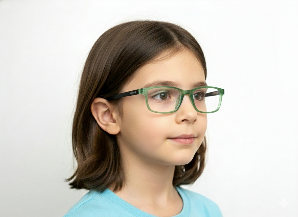 EYERUS KIDS 3340 Two-Tone Rectangle Junior Plastic Frame (46-16-125)