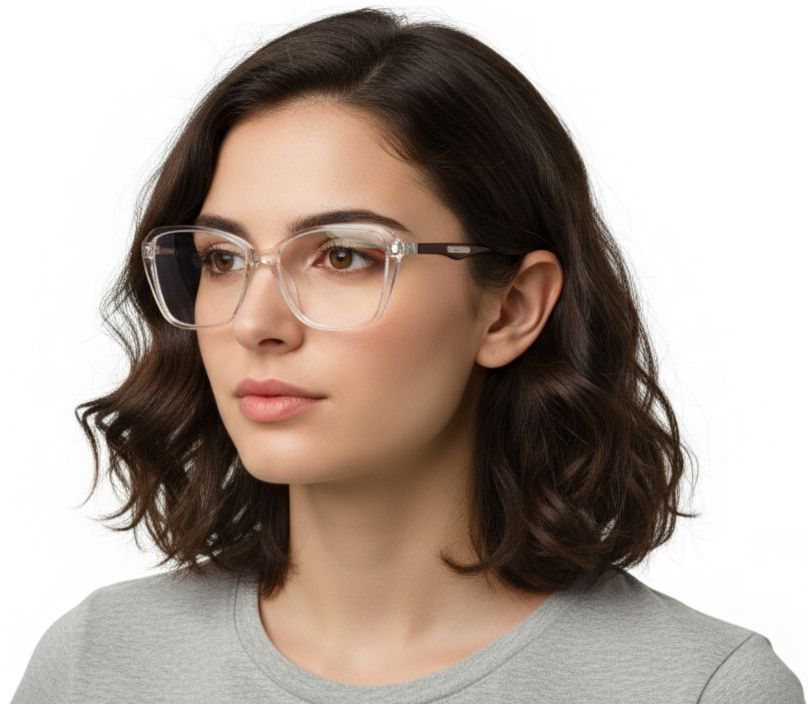 EYRUS 9988 Womens Oversized Square Cat-Eye Full-Rim Frame (50-18-140)
