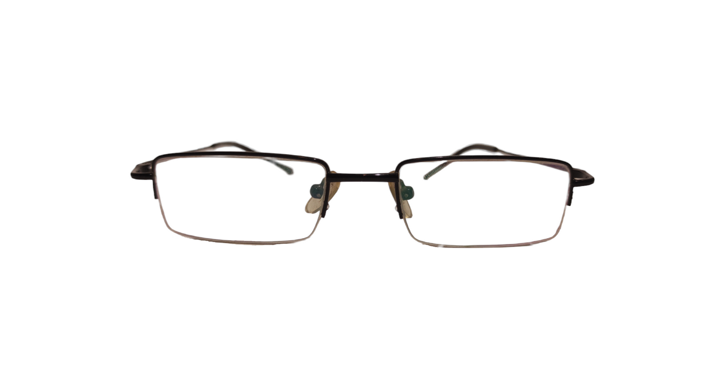 Betatit Half Thin Unisex Black Small Frame 49-18-132