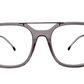 Ocean Unisex Double Bridge/Aviator Transparent Grey Frame HQ 14518 C5 52-18-140