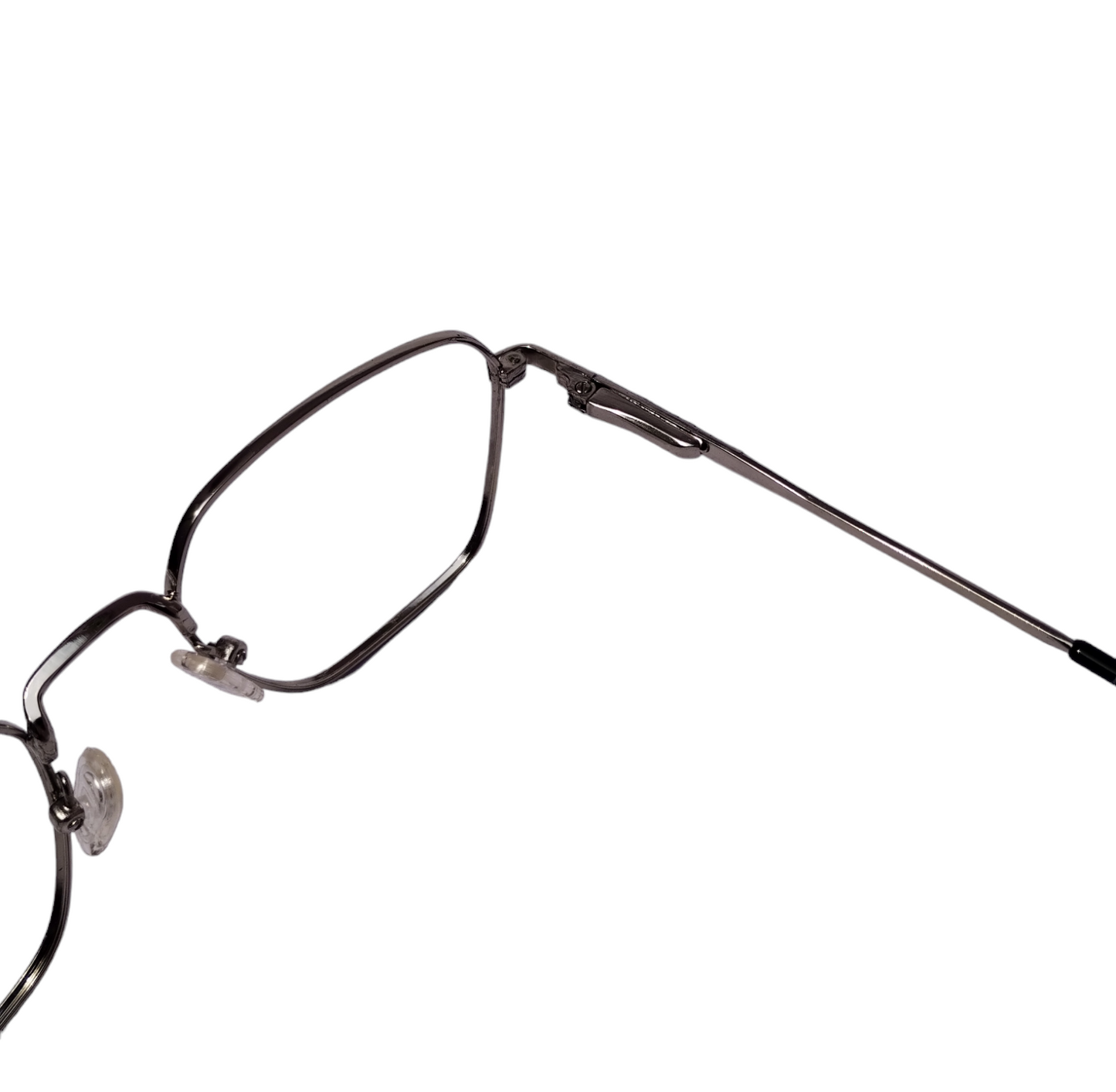 Rexton M-7009 48-20-140 Unisex Silver Angular Prescription Eyewear