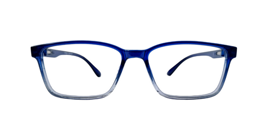 Eyrus 3334 50-18-140 Transparent and blue Unisex Square Prescription Eyewear