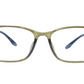 Eyrus 9993 50-18-140 Transparent mustard Unisex Prescription Eyewear