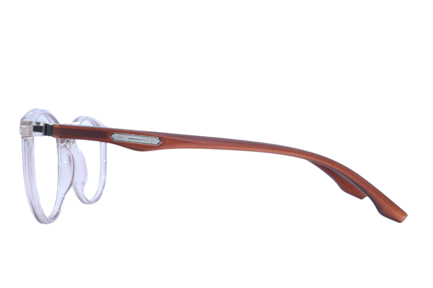 Eyrus 9990 48-18-140 Transparent Brown Prescription Eyewear