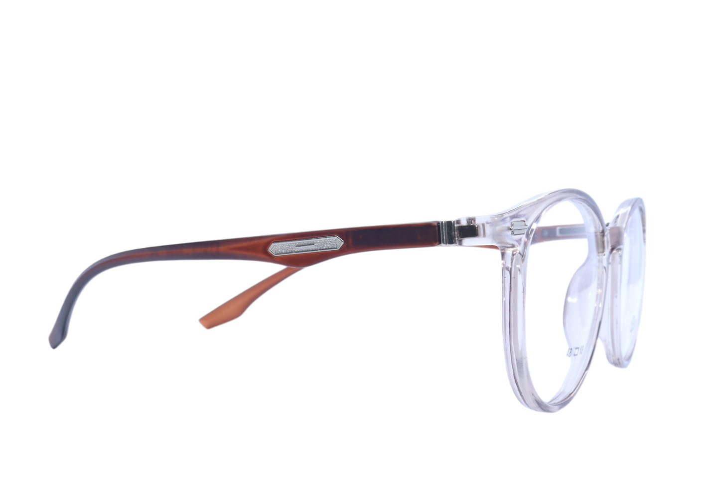 Eyrus 9990 48-18-140 Transparent Brown Prescription Eyewear