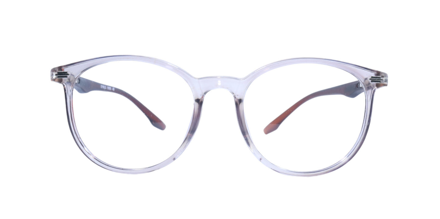 Eyrus 9990 48-18-140 Transparent Brown Prescription Eyewear