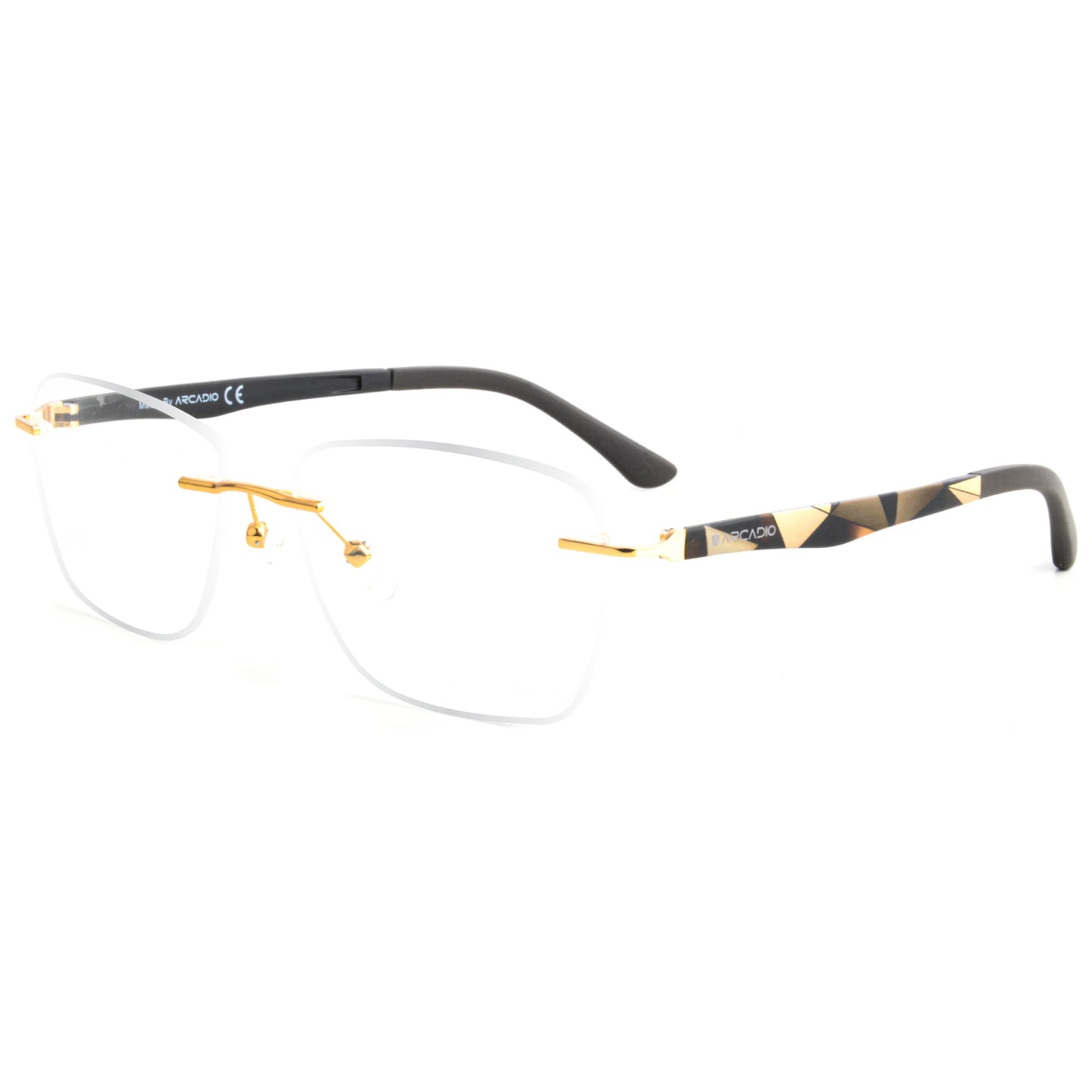 Arcadio RL151 Square Rimless Eyewear Frame