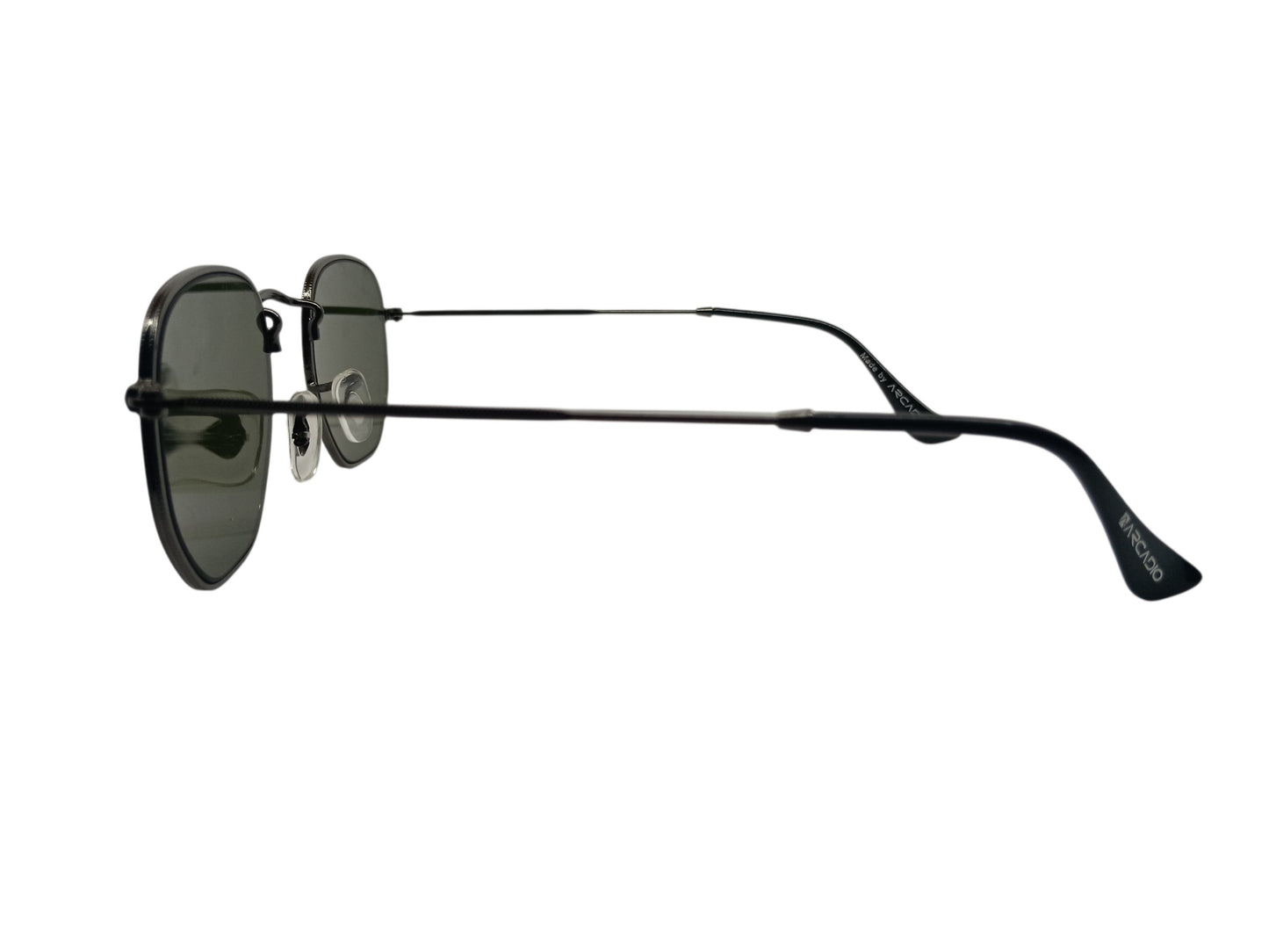 Arcadio 3548 Angular Mens Gun Metal Sunglasses