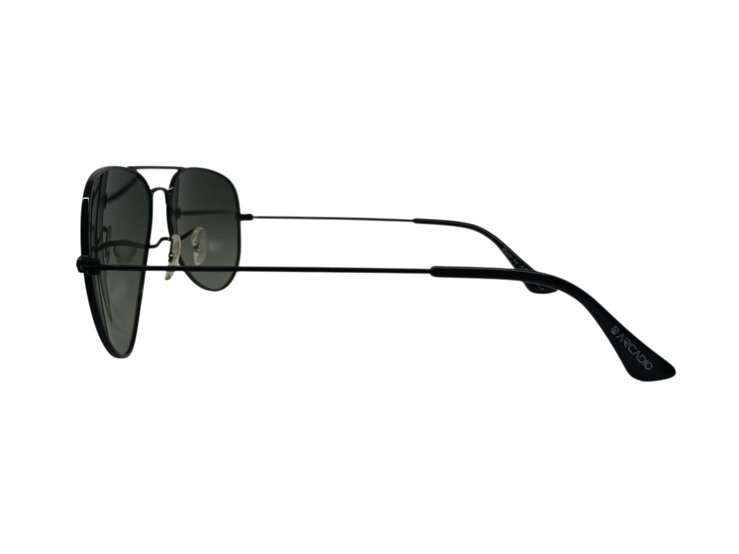 Arcadio AK17019 Aviator Mens Black Sunglasses