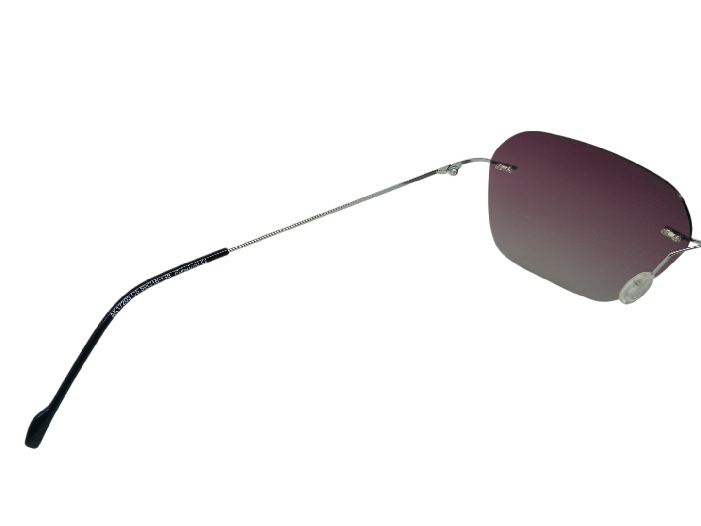Arcadio AK17203 Angular Mens Silver Sunglasses