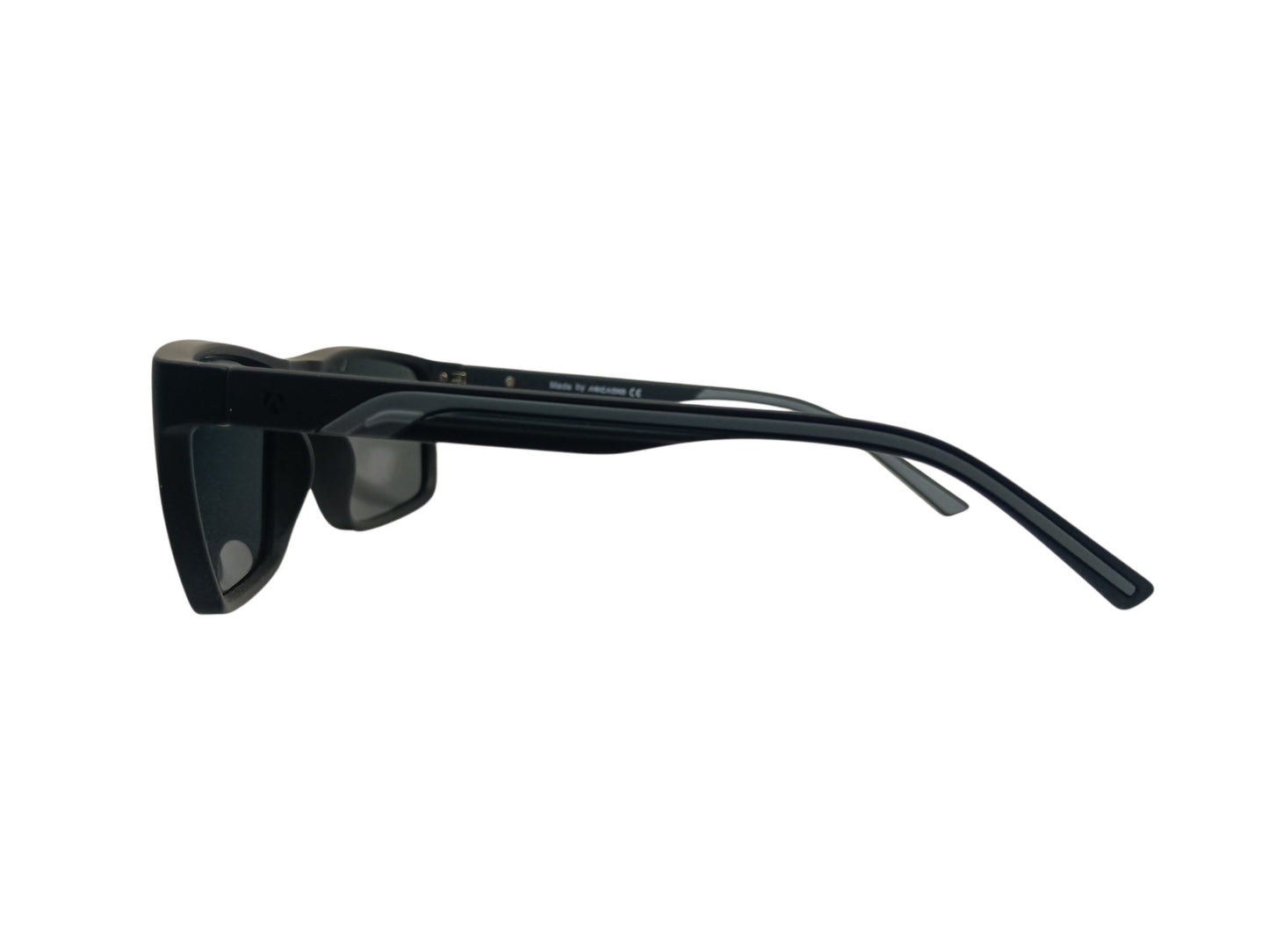 Arcadio AR252 Rectangle Mens Matte Black Sunglasses