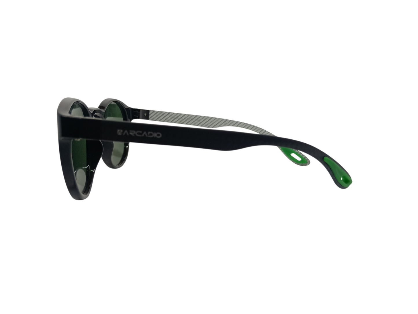 Arcadio FC011 Round Mens Black Sunglasses
