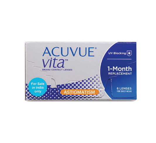 ACUVUE VITA for ASTIGMATISM SPHERICAL POWER 1-Month Replacement Contact Lenses (6 Pack)