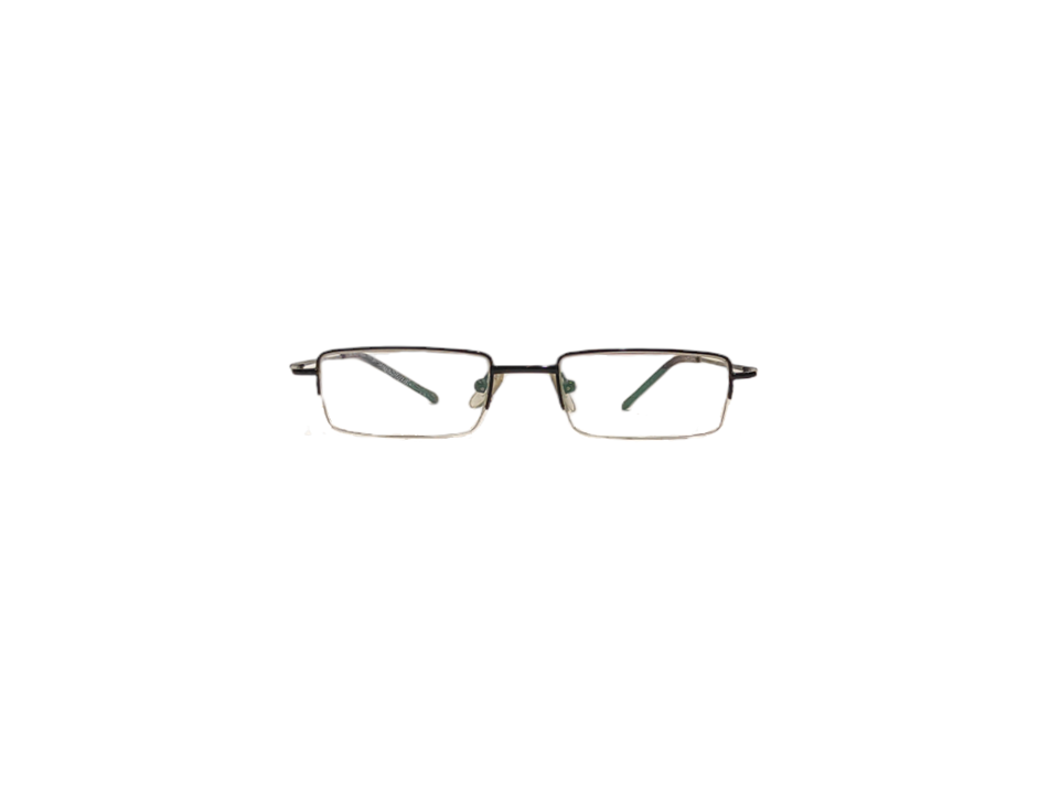 Betatit Half Thin Unisex Black Small Frame 49-18-132