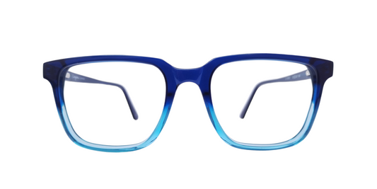 Creyons 6130 52-20-150 Unisex Square Blue Acetate Eyeglasses