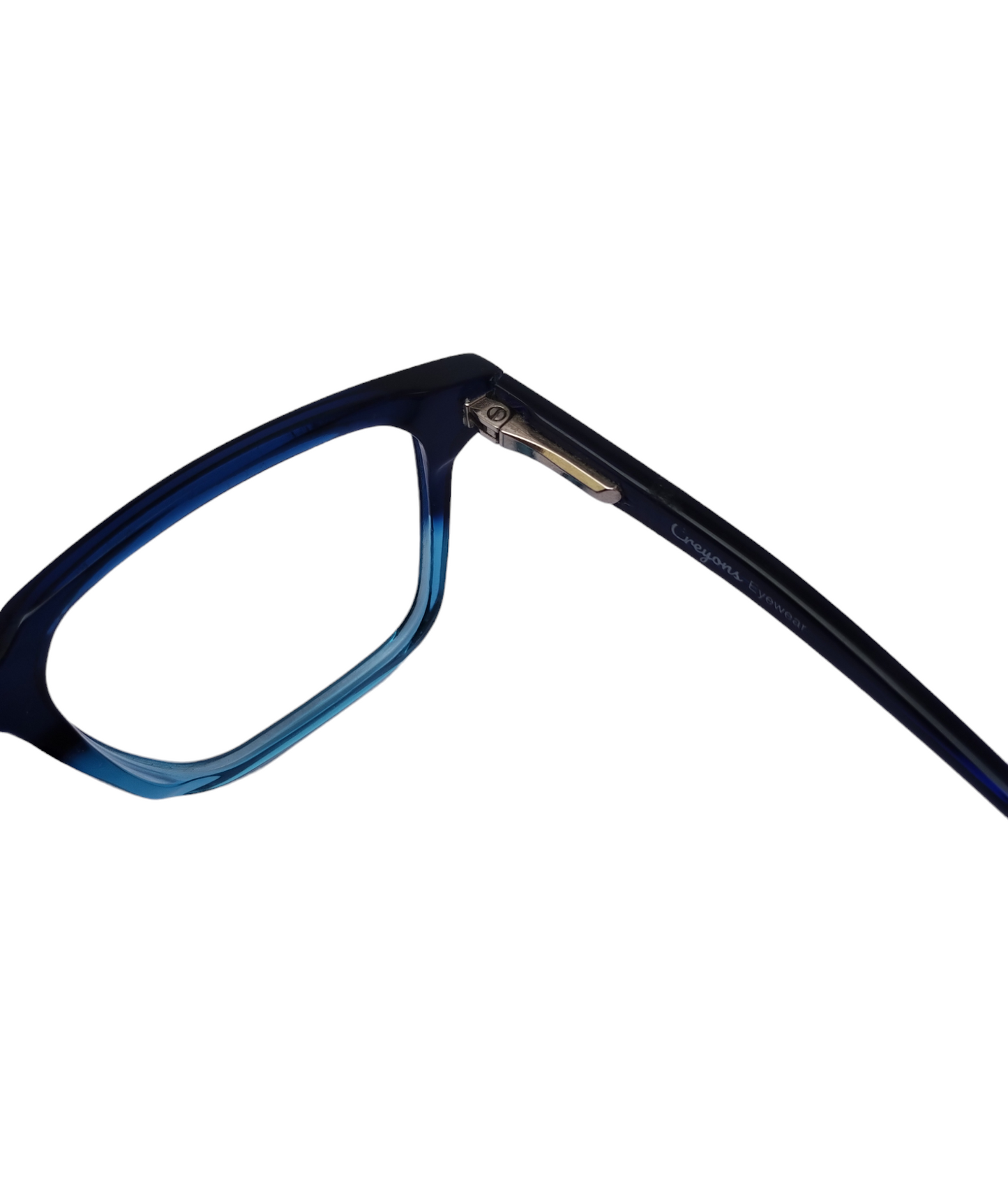 Creyons 6130 52-20-150 Unisex Square Blue Acetate Eyeglasses