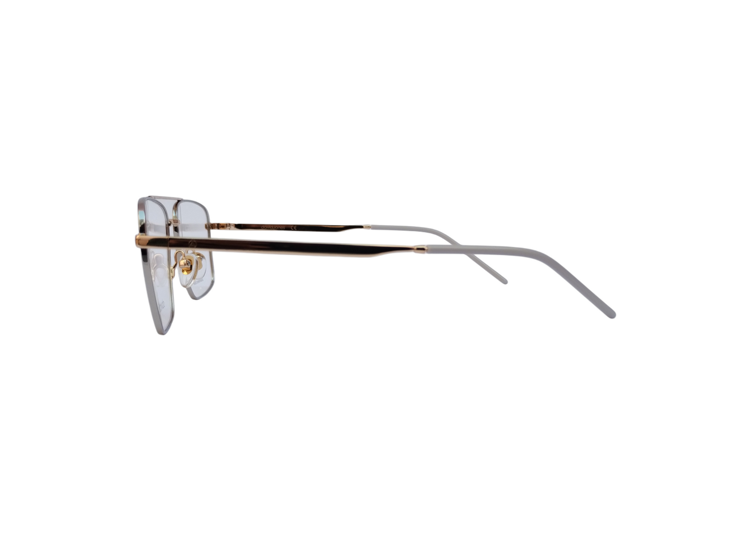 David Jones DJ 0400 55-17-140 Silver and Gold Unisex Aviator Prescription Eyewear