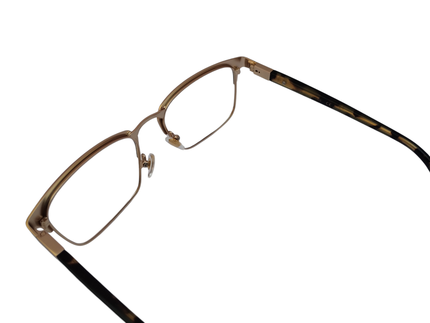 David Jones DJ 0406 55-19-143 C5 Black Matte Gold Unisex Half prescription Eyewear