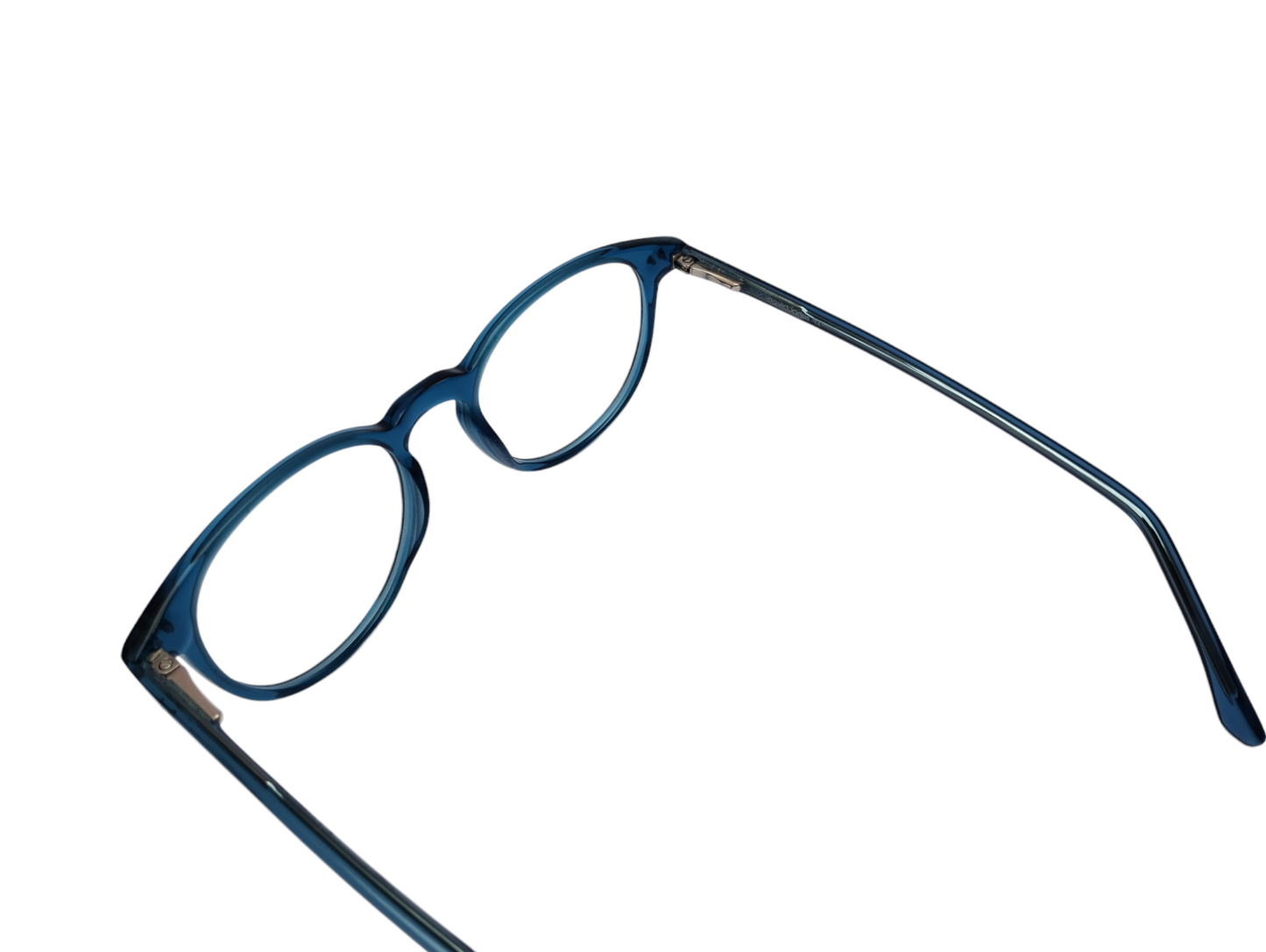 David Jones DJ 2052 48-20-140 C3 Transparent Blue Unisex Prescription Eyewear