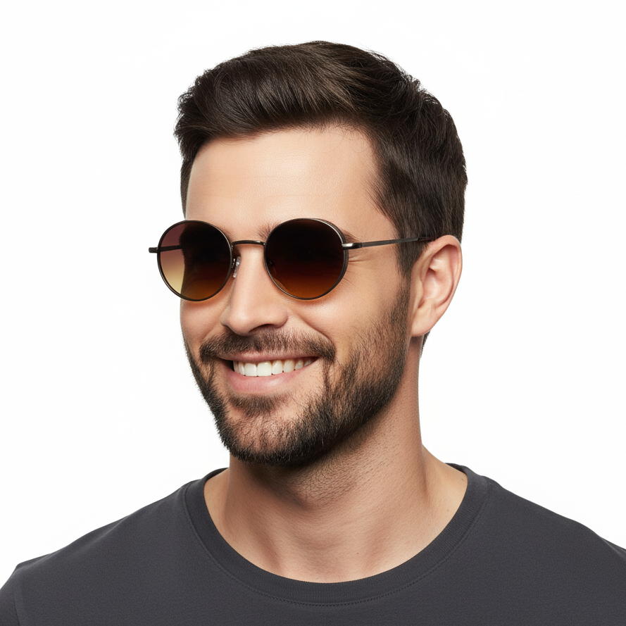 MACV ANTONI Slim Profile Round Sunglasses