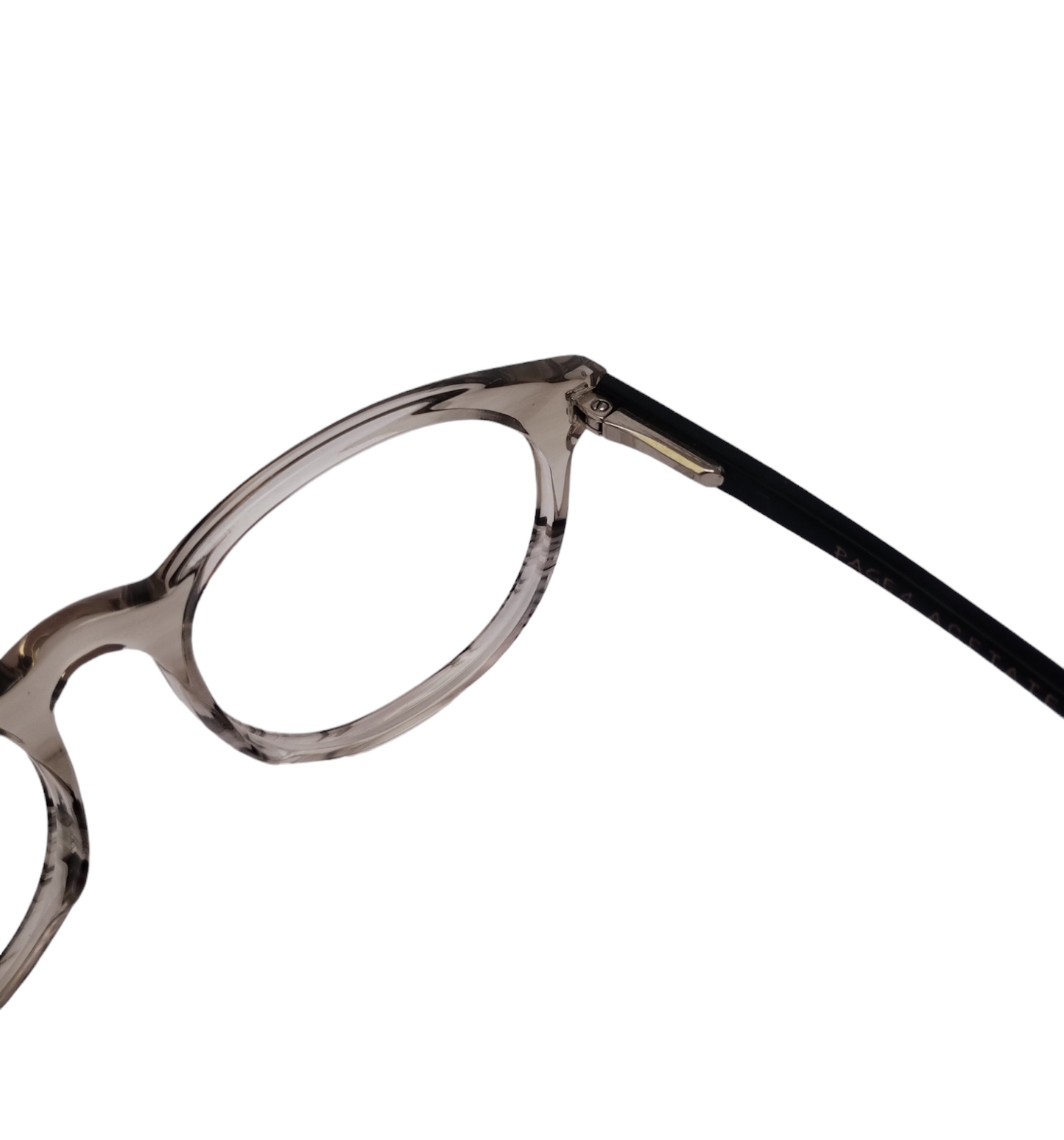 Page 4 La zion 48-18-138 Transparent Grey Round Unisex Prescription Eyewear