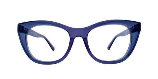 Ocean HQ 14521 52-18-143 Blue shell Cat Eye Unisex Frame