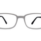 Page 4 Maze 52-19-145 White Curved Rectangle Unisex Prescription Eyewear