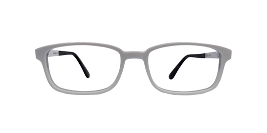 Page 4 Maze 52-19-145 White Curved Rectangle Unisex Prescription Eyewear