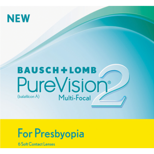 Bausch + Lomb PureVision® 2 Multi-Focal Contact Lenses for Presbyopia (Monthly, 6 Pack)