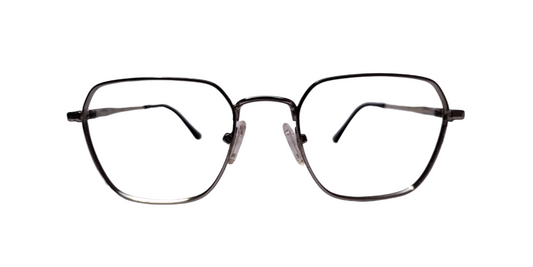 Rexton M-7009 48-20-140 Unisex Silver Angular Prescription Eyewear