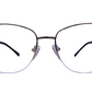 Scott SC 5418 c1 53-17-140 Gold Cat Eye Women's Half Frame