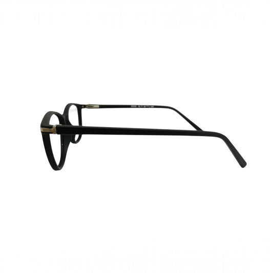 T20 Opticals Growth 23608 black cat-eye eyeglasses frame in a side profile view for women.