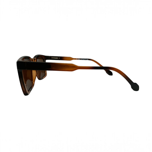 T20 Opticals Growth M-1904 wayfarer sunglasses in brown tortoiseshell plastic with a classic full-frame design.