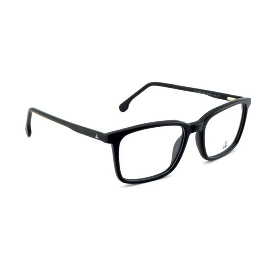 T20 Opticals David Jones DJ-1845 black rectangular full-frame eyeglasses with durable acetate temples